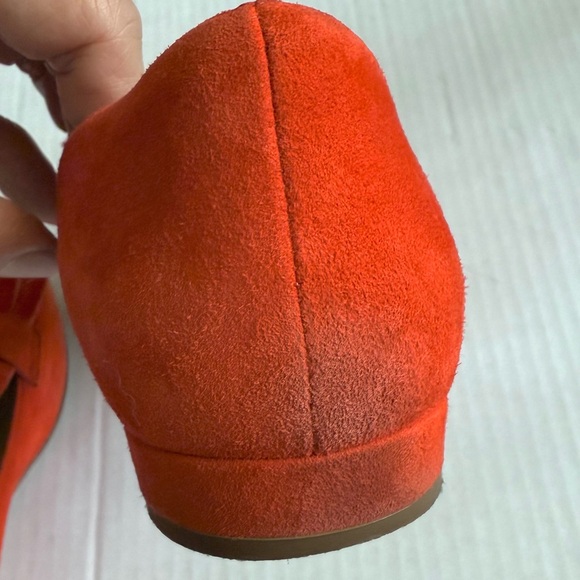 M.Gemi Made in Italy Suede Fringe Loafers — Tangerine Orange — EU 36 / US 6 Twee - Picture 6 of 7